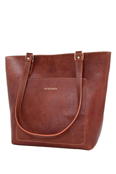 Meskanto Tote Genuine Leather Women's Shopping Arm and Shoulder Bag