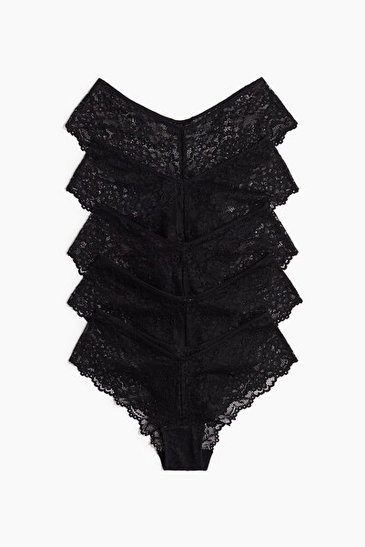 H&M 5'li Dantel Hipster Külot