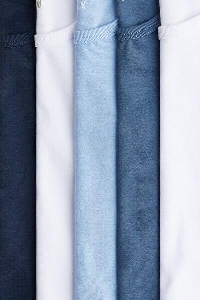 H&M 5'li Pamuklu Kolsuz Üst