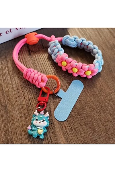 ORGANICYOU MJCM 1 adet Ayarlanabilir Örgülü Telefon Askısı Şanslarla - Sevimli Kolye & CHARM