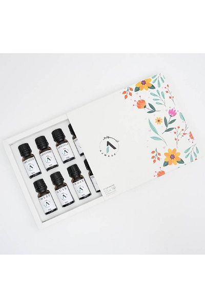 ajwaak company 10 Essential Oil Diffuser Set (10 bottles, 10ml each)