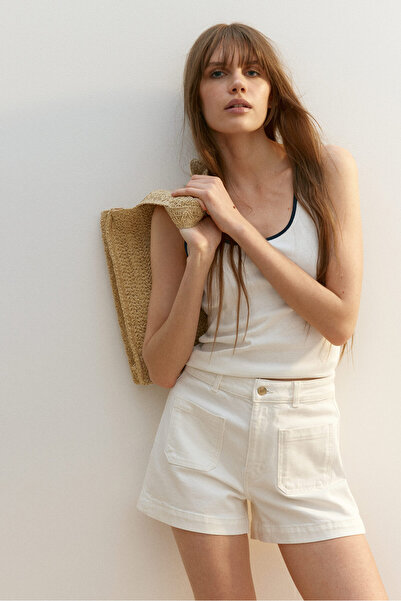 H&M Pamuklu Kolsuz Üst