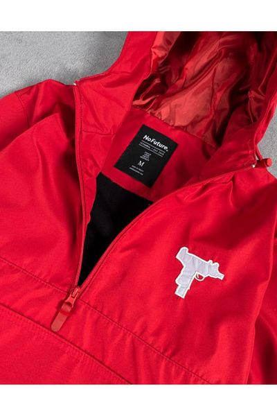 No Future Street Style Uzi Half Zip Men's Jacket Raincoat Nf0314Kz
