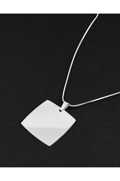 No Future Ft2264Gm Model Steel Plate Necklace