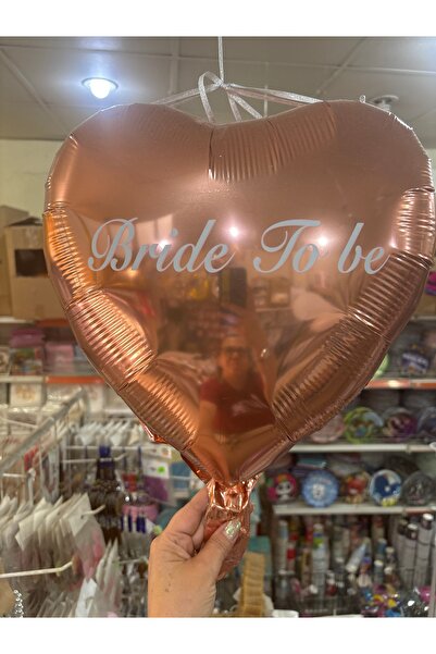 Deniz Party Store Rose Gold Bride to Be Heart Foil Balloon 45 cm