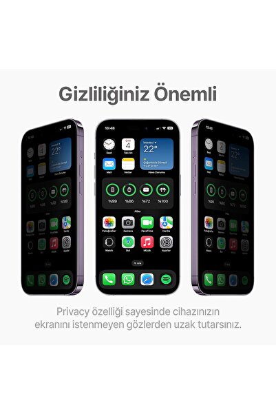 Evax [Shield Hayalet] iPhone 15 Uyumlu Hayalet 6D Tam Kaplayan Temperli Cam Ekran Koruyucu