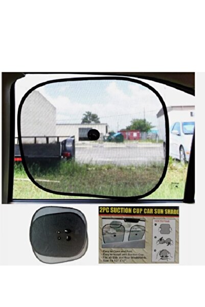 Fox ستارة نافذة جانبية للسيارة مع كوب شفط مكون من قطعتين