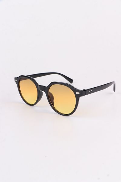 Eyesofia Pentini Unisex Black Orange Sunglasses