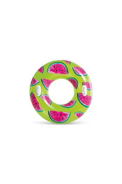Intex Tropical Fruits Inflatable Sea Ring – 102 cm Swimming Ring with Handle (8+ Years)