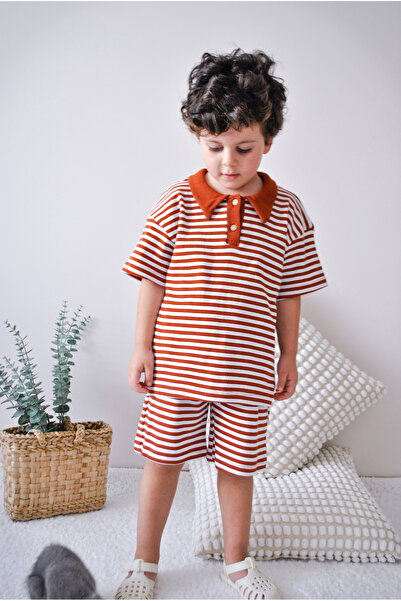 MiaBaby Double Striped Suit Set