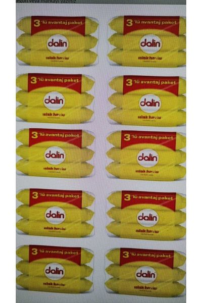 Dalin Wet Towel (Pack of 3) X 10 Pieces (1680 Sheets) New with Cover