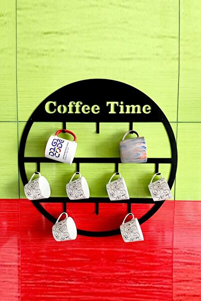 3art Metal Kupa Bardak Fincan Askısı - Metal Kupa Askılığı - Dekoratif Mutfak Askısı Bardak Düzenleyici