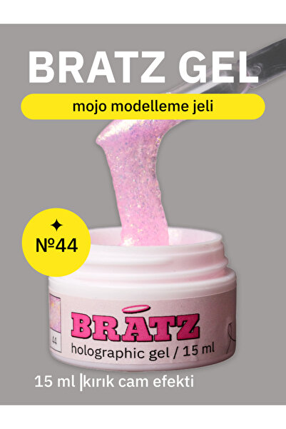 MOJO Bratz Jel 44 – Yoğun Renkli, Yüksek Pigmentli Tırnak Jeli 15g, Kalıcı Tı...