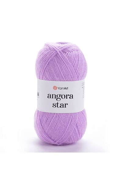 Yarnart Angora Star Πλεκτό Νήμα Λιλά 9560