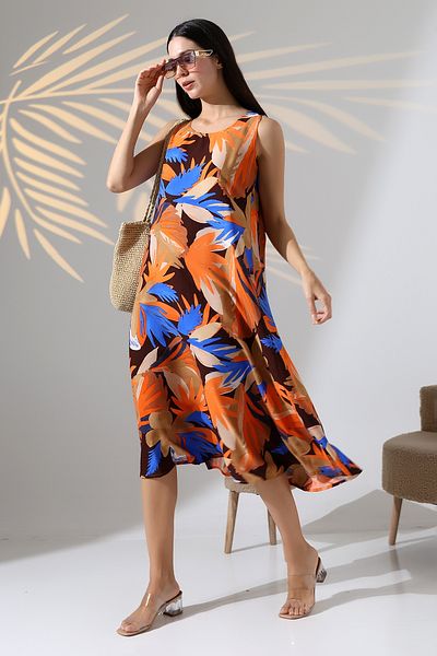 LİKAPA Likapa Summer Strap Viscose Dress 2691