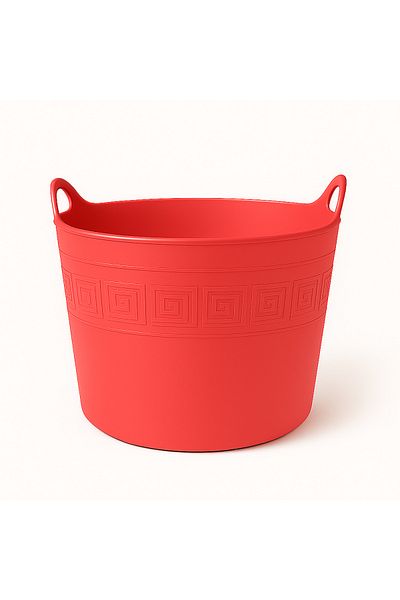 Saban Sacrificial Bucket, Dirty and Toy Basket Stretchable Feature 42 Lt (Pink)