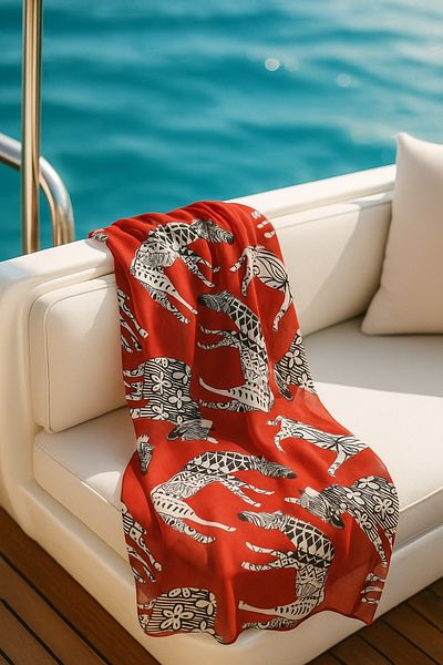Pilloveland Zebra 100*150 cm Long Chiffon Pareo - Beach Dress, Short and Tall Alternative
