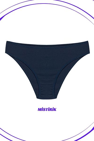 MİSTİRİK Slip sport model Taranto cu talie înaltă moale elastică - Culoare bleumarin