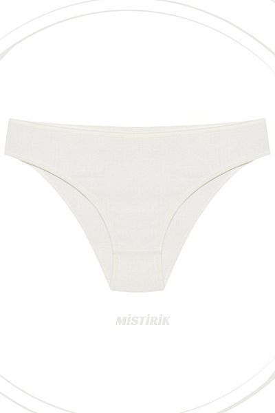 MİSTİRİK Slip Sport Model Taranto Talie Inalta Cu Tesatura Moale Si Stretch Culoare Alb