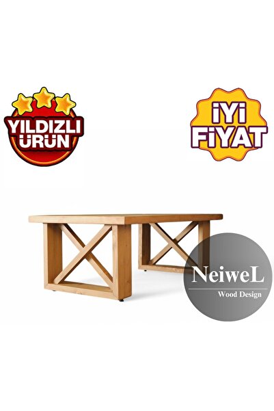 Neiwel Nuse Doğal Ahşap Sehpa-70-100(EBAT SEÇENEKLİ)
