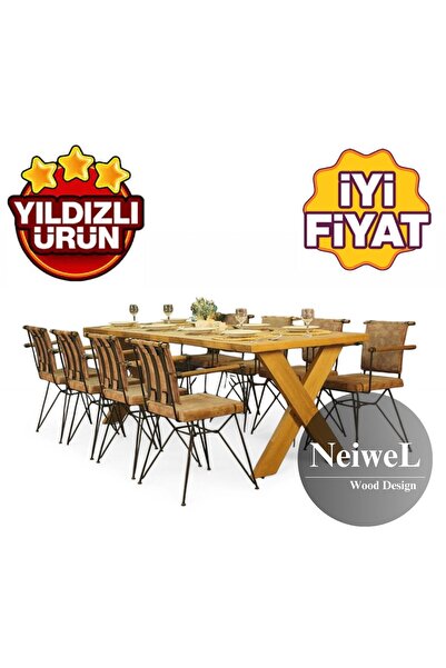 Neiwel Rane Doğal Ahşap Mutfak ve Yemek Masası-70-100(Ebat Seçenekli)
