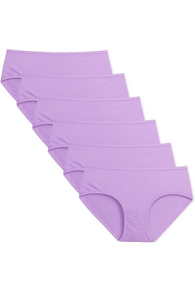BEGATEKS High Waist Hipster Panties 6 Pack