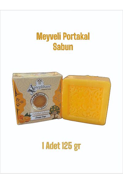 ANTEPLİHANI Orange Soap, Natural Handmade Natural Soap with Mist Scent, Soap (1 Pc 125 Gr)