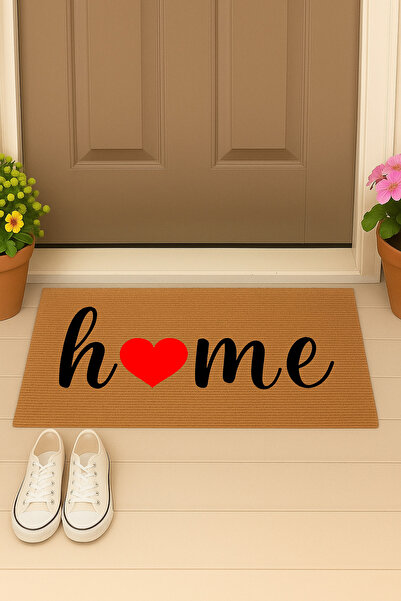Pratixstore Mind Kalpli Home Tasarımlı Kapı Önü Paspası - Şık, Dayanıklı ve K...