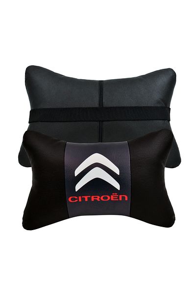 AYAZGRUP 2 bucăți Citroën Logo ștergabil imprimat digital ortopedic pernă auto pentru gât