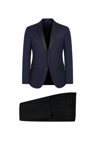 Abdullah Kiğılı Slim Fit Slim Fit Mono Neck Wool Tuxedos / Groom Dress
