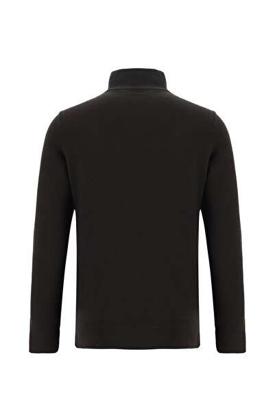 Abdullah Kiğılı Cotton Zippered Knitwear Cardigan