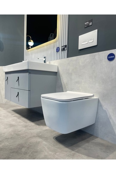 TURKUAZSERAMİK Turkuaz Cerastyle Hera Asma Klozet + Soft Close Kapak Kapak + ...