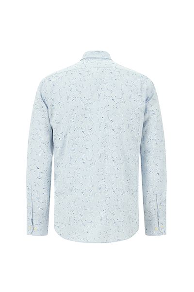 Abdullah Kiğılı linen Shirt - lonG Sleeve, Slim Fit, Sport Printed