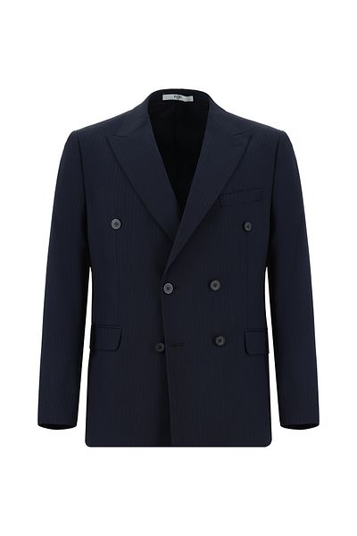 Kiğılı Striped Slim Fit Double-breasted Suit