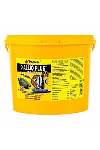 Tropical D-Allio Plus % 30 Sarımsaklı Pul Yem 100 GRAM