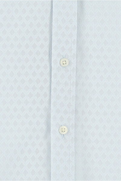 Abdullah Kiğılı Βαμβακερό πουκάμισο με κλασικό σχέδιο Slim Fit - Μακρυμάνικο