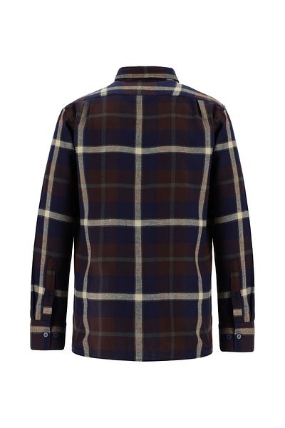 Abdullah Kiğılı Plaid Patterned Long Sleeve Lumberjack Cotton Shirt - Regular Fit
