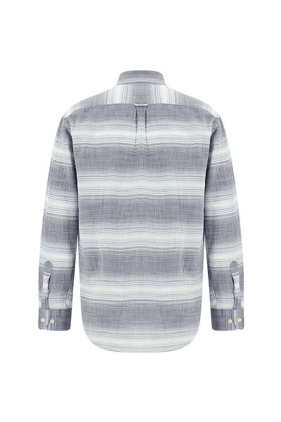 Abdullah Kiğılı Sports Striped Cotton Shirt - LonG Sleeve, Regular Fit