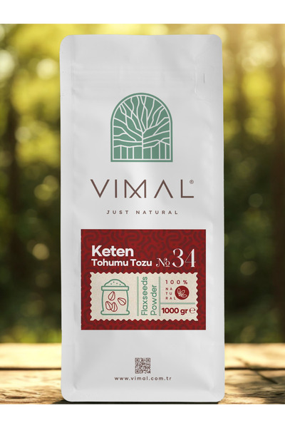 VIMAL Keten Tohumu Tozu 1000 gr ( Saf, Doğal Ve Katkısız )