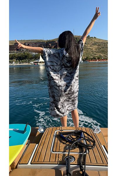 SOLENROSA Πετσέτα Surf Towel Poncho Πετσέτα παραλίας