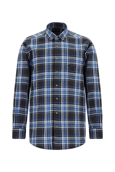 Abdullah Kiğılı Plaid Flannel Cotton Shirt - 8683841198864