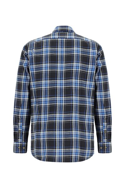 Abdullah Kiğılı Plaid Flannel Cotton Shirt - 8683841198864
