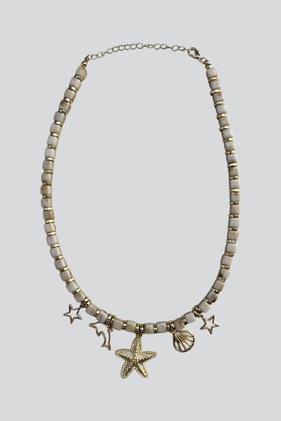 stravis Charm Stone Necklace