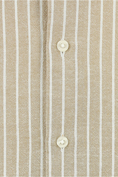 Abdullah Kiğılı Uzun Kol Regular Fit Çizgili Pamuk Gömlek