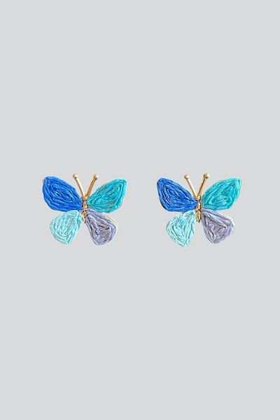 stravis Wicker Butterfly Earrings