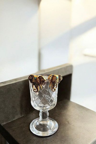 stravis Elephant Design Earrings