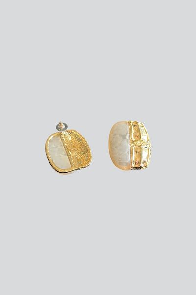 stravis Mineli Gold Detail Earrings