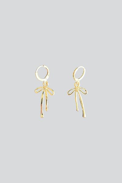 stravis Dangle Bow Earrings