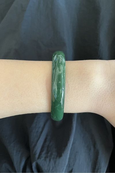 stravis Green Acrylic Bracelet