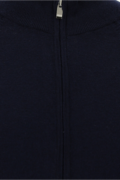 Abdullah Kiğılı Zippered Wool Knitwear Cardigan